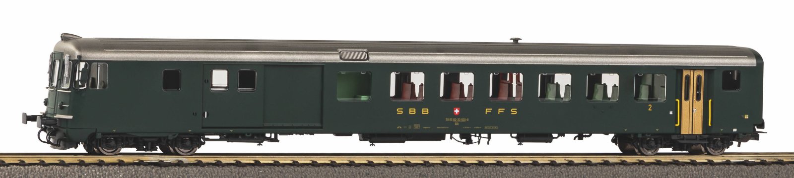 ~Steuerwg. BDt EW II grün mit alter Schrift SBB IV