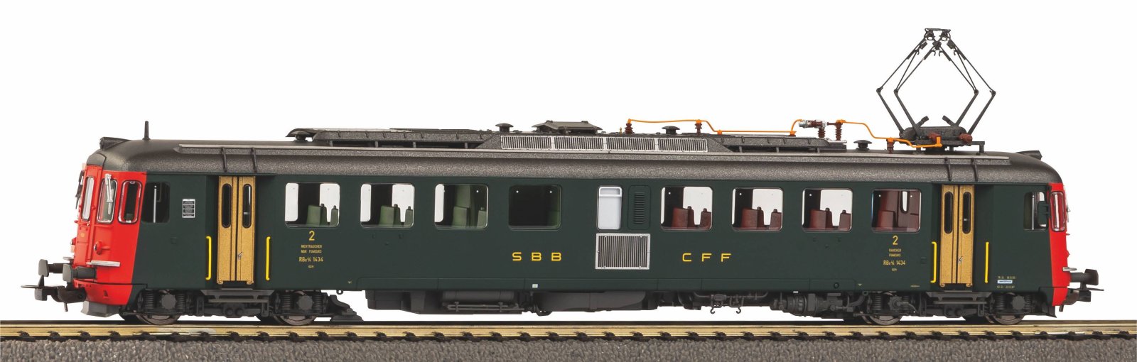 Triebzug RBe 4/4 2.Serie grün, alte Schrift SBB IV + DSS PluX22