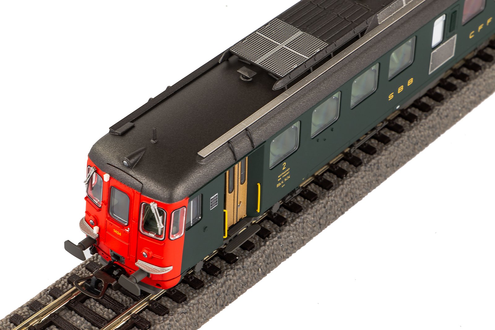 Triebzug RBe 4/4 2.Serie grün, alte Schrift SBB IV + DSS PluX22
