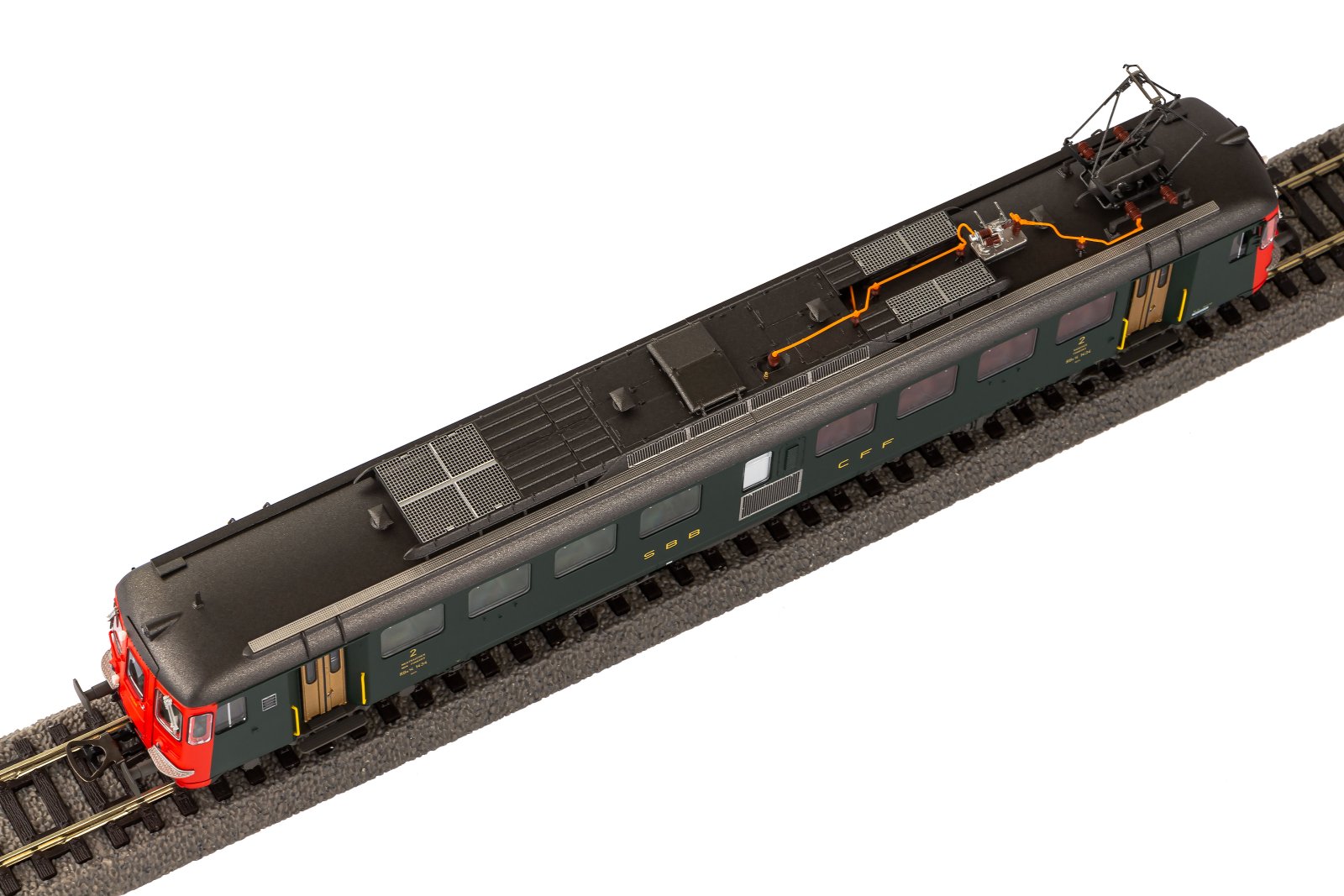Triebzug RBe 4/4 2.Serie grün, alte Schrift SBB IV + DSS PluX22