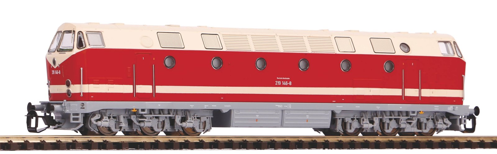 TT-Diesellok BR 219 DR, Spitzenlicht unten IV + DSS PluX16