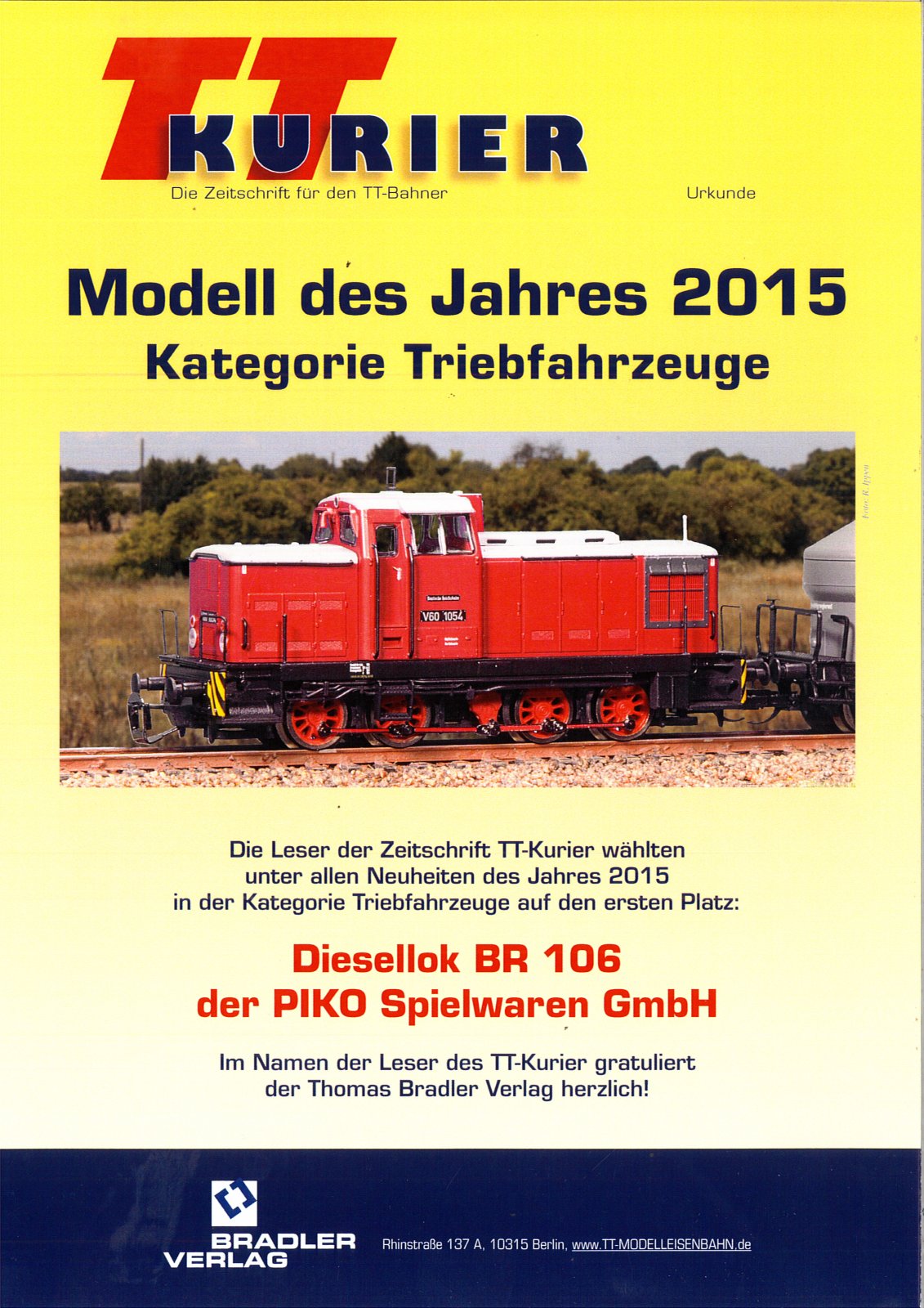 TT-Diesellok V 60.10 DR III
