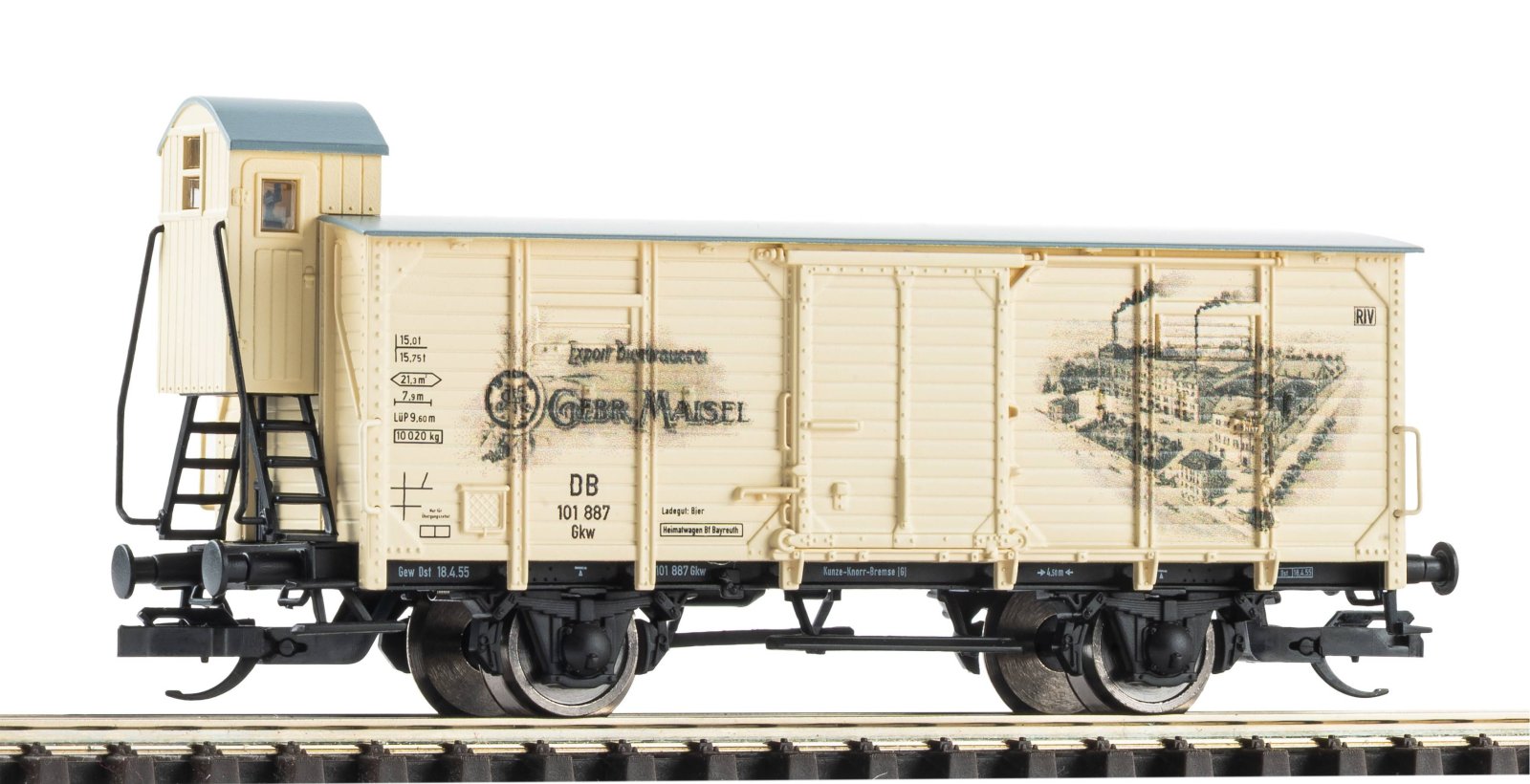 TT-Ged. Güterwg. G02 Gebr. Maisel DB III m. Bhs.