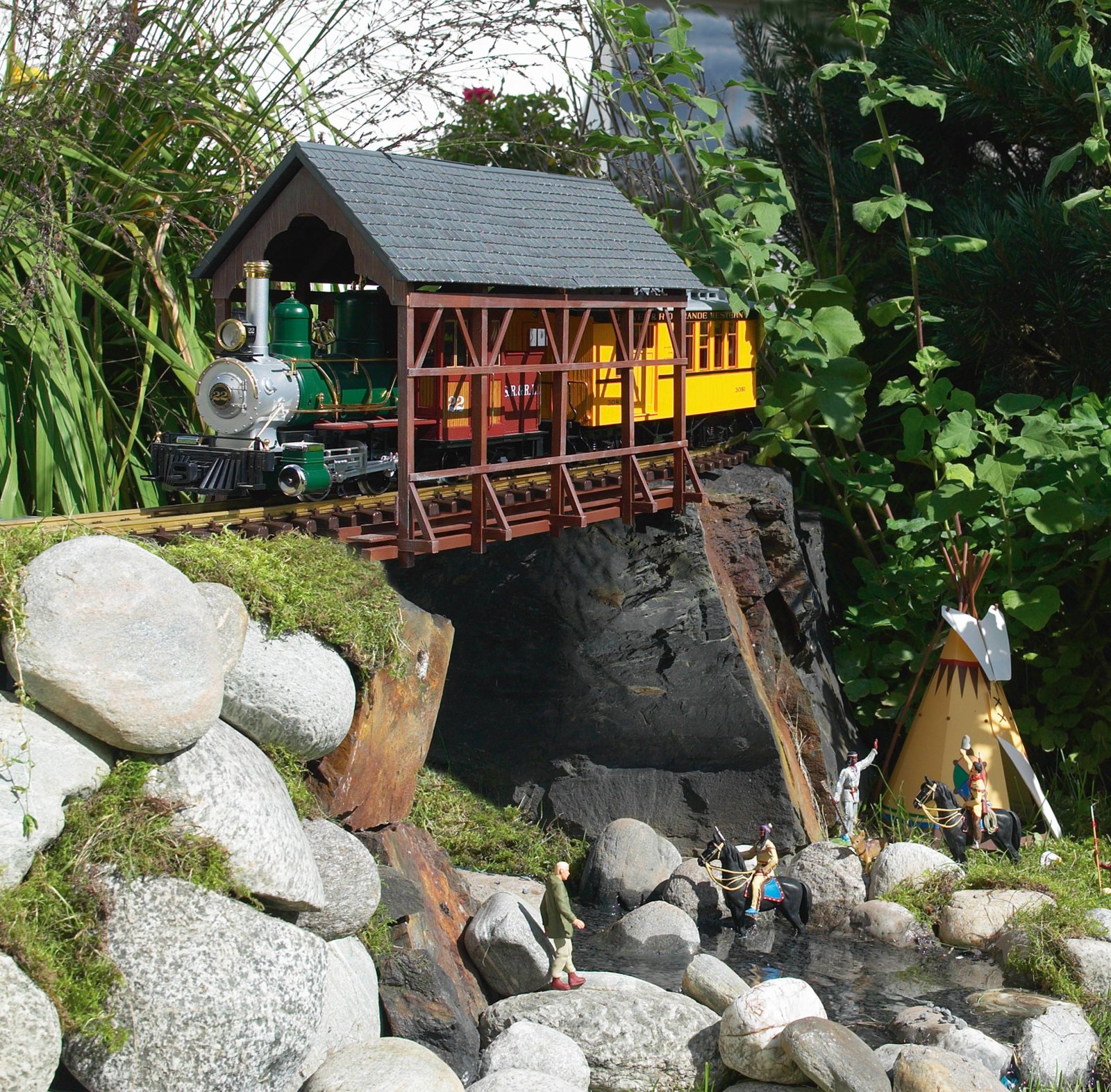 Überdachte Brücke