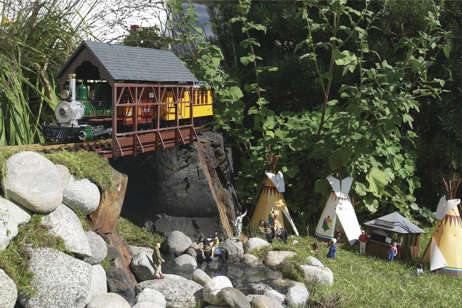 Überdachte Brücke