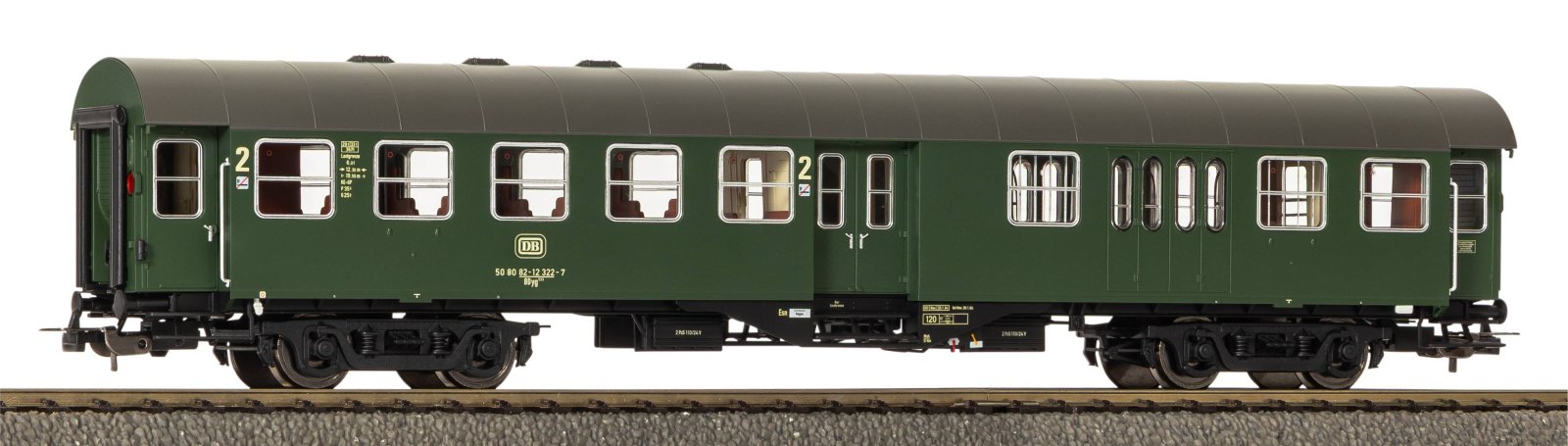 Umbauwagen 2. Kl. mit Gepäckabteil BD4yg DB IV