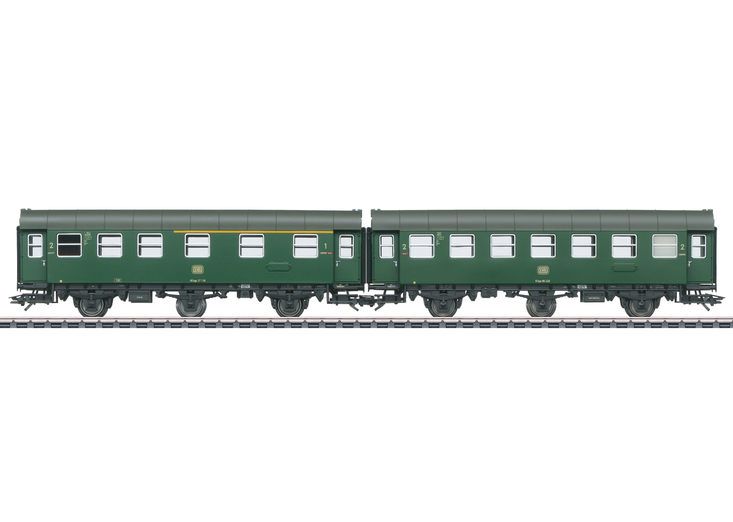 Umbauwagen-Paar 1./2.+2.Kl.DB