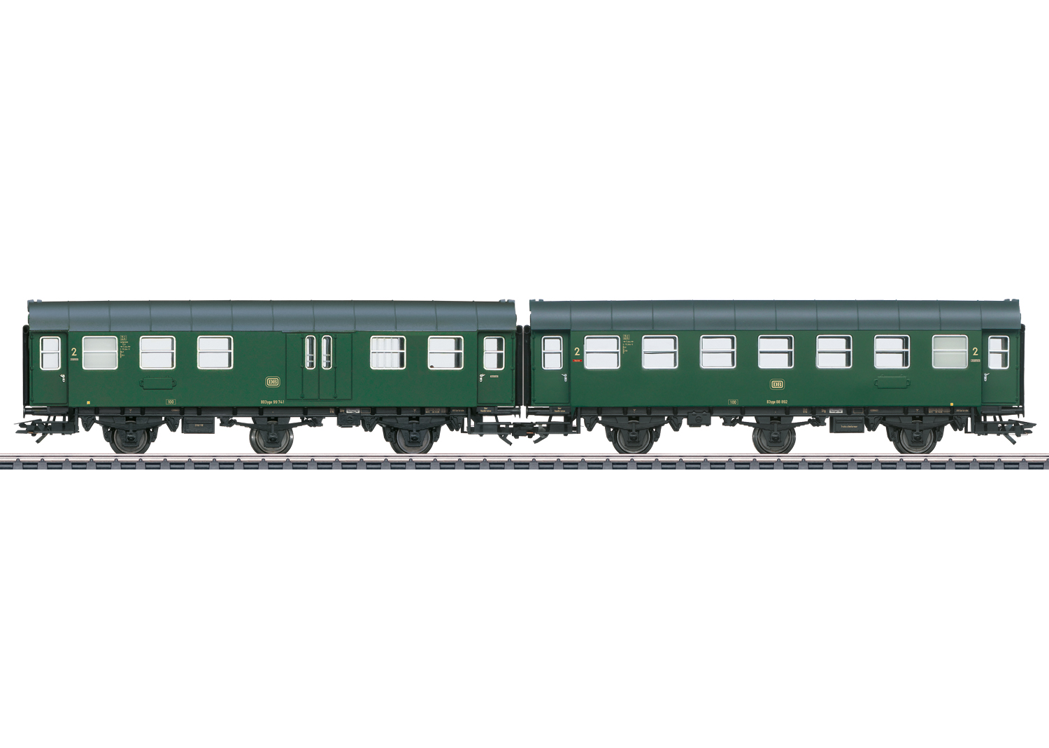 Umbauwagen-Paar 2.Kl.+Gep.