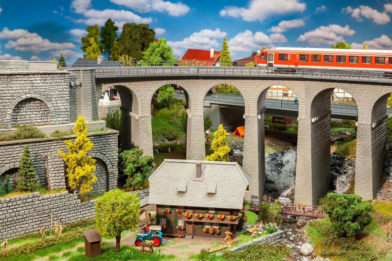 Viaduct Set 2-Sporig Gebogen