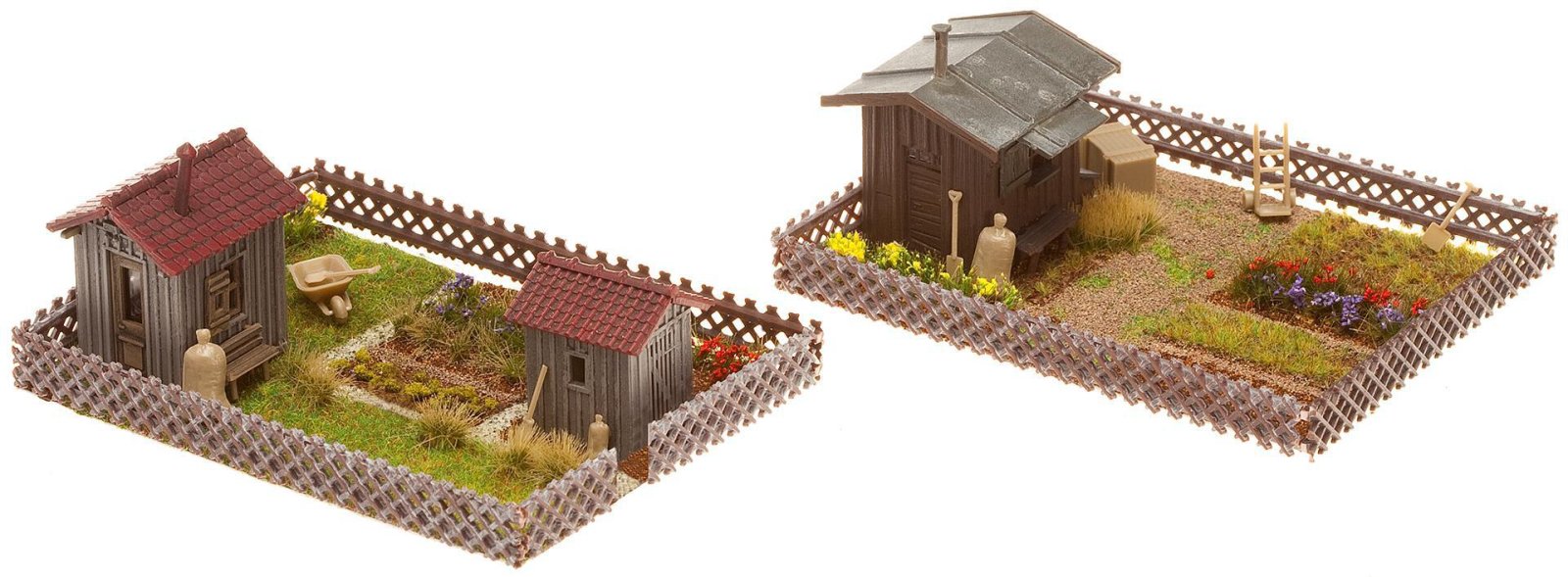 Volkstuin Met Schuurtje 2 Stuks