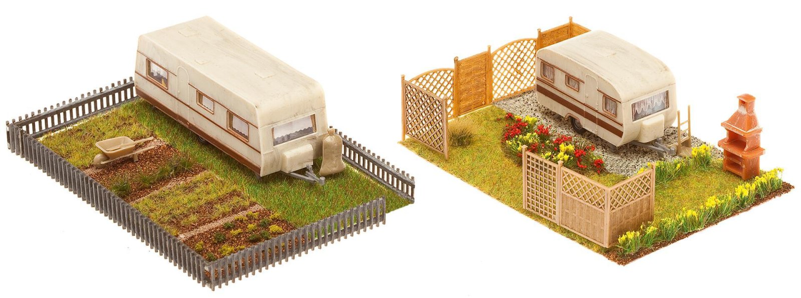 Volkstuin Met Woonwagen 2 Stuks