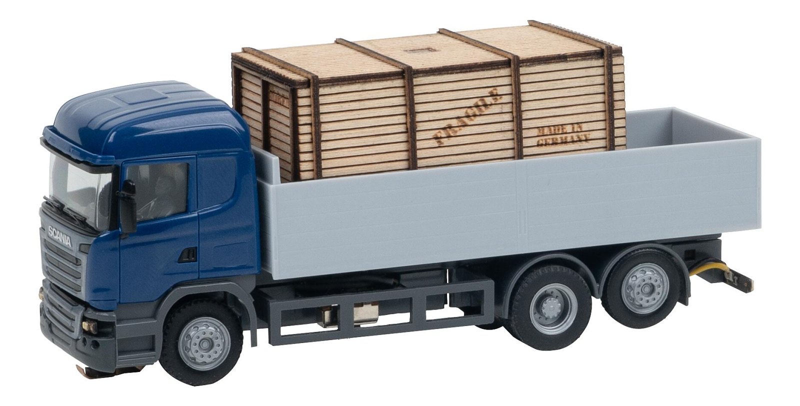 Vrachtwagen Scania R 13 Hl Laadbak Met Houten Kist