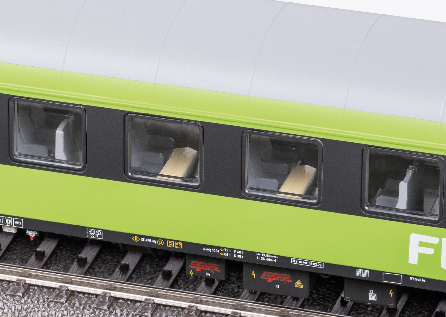 Märklin - Wagenset 1 FlixTrain MHI-versie (3 stuks) (Spoor H0) 42957