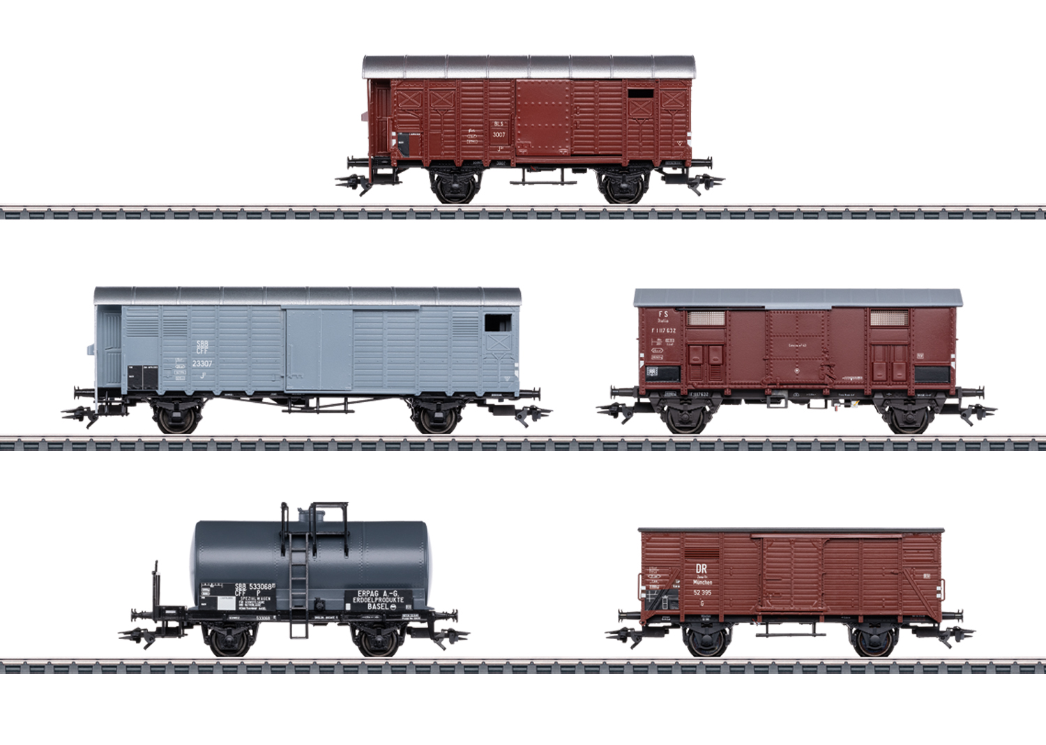 Wagen-Set zur Ae 6/8 BLS