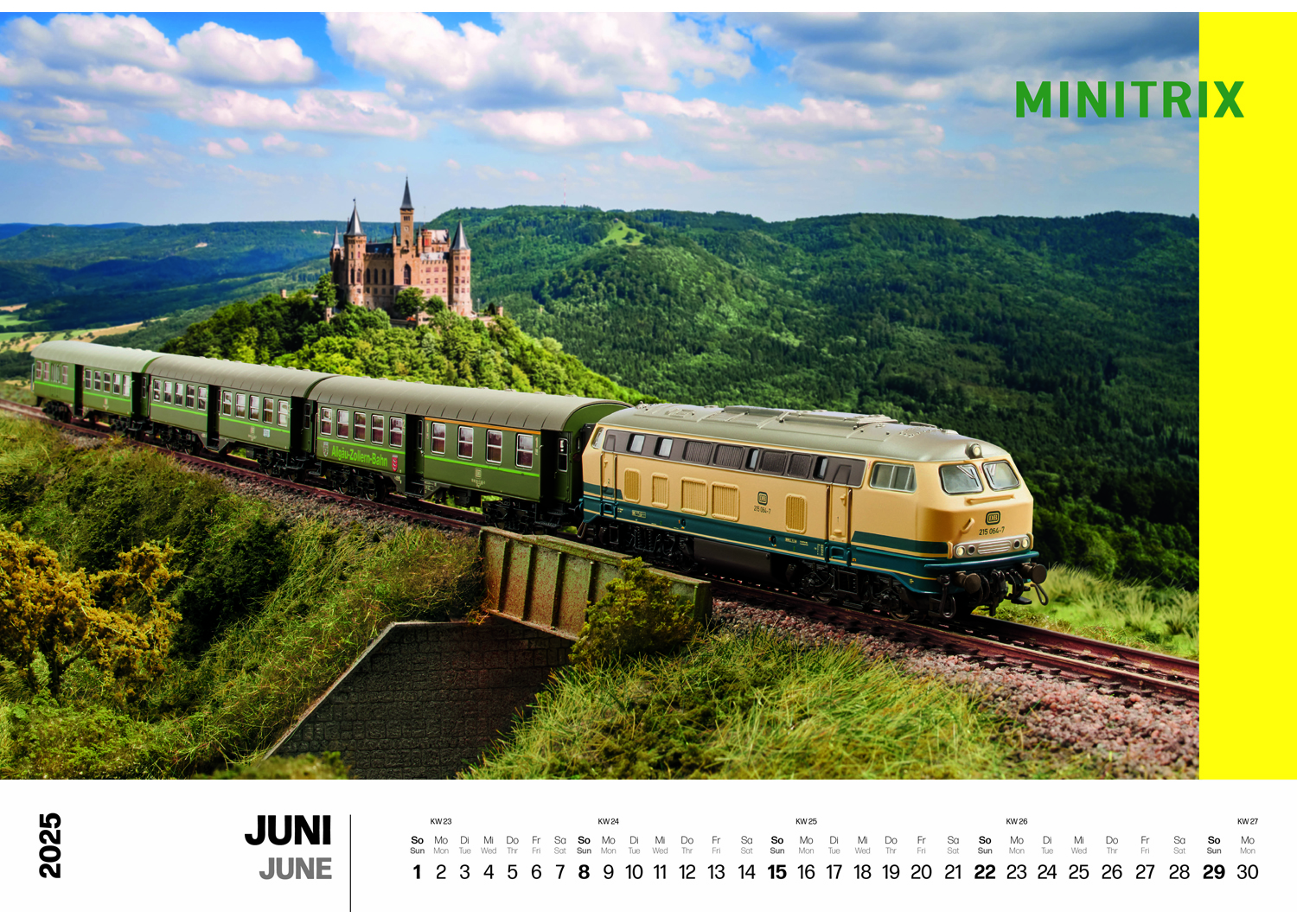 Wandkalender Märklin/Trix'25