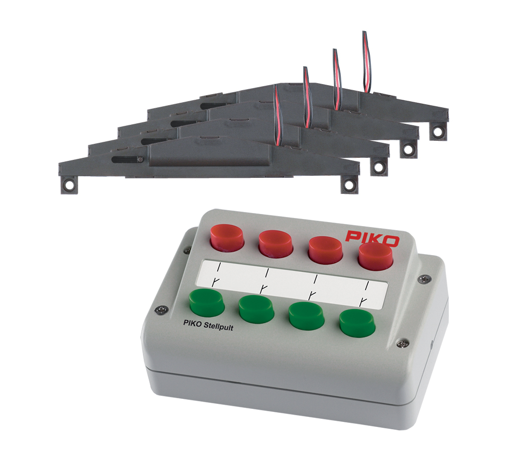 Weichen-Antriebs-Set (4x) + Stellpult