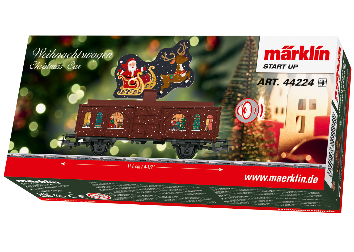 Weihnachtswagen m.Soundmodul