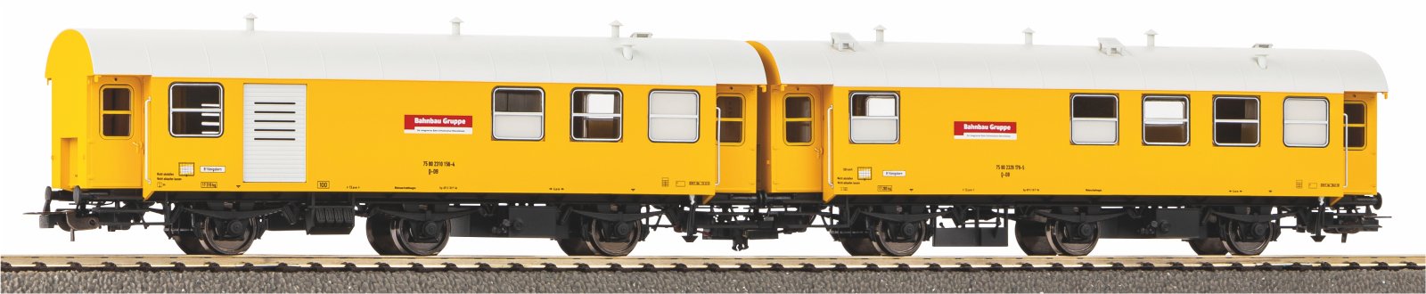 ~XP-2er Set Wohn-/Werkstattwg. 3yg Bahnbau DB AG VI
