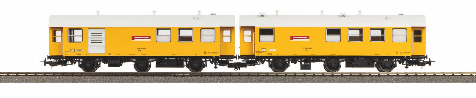 XP-2er Set Wohn-/Werkstattwg. 3yg Bahnbau DB AG VI