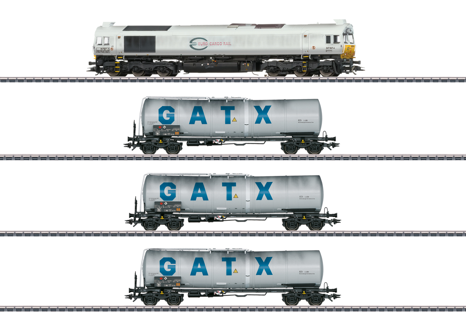 Zugset Class 77 gealtert