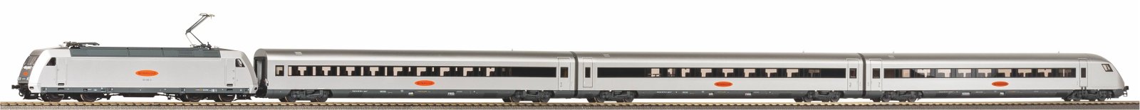 Zugset Metropolitan BR 101 + 2 Personenwg. + Steuerwg. DB AG V
