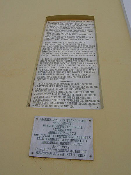 Ferences barátok templomának tornya