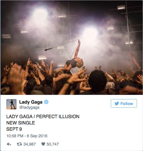 Lady Gaga Twitter