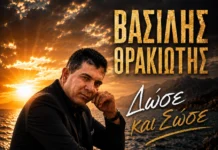 Βασίλης Θρακιώτης – «Δώσε και Σώσε»: Νέο τραγούδι με έντονο συναίσθημα Vasilis-Thrakiotis-Dose kai sose