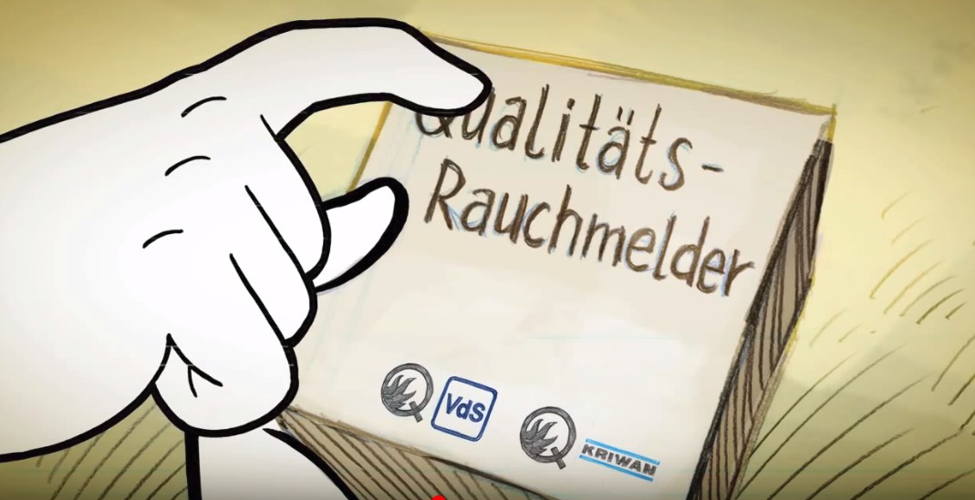 Ausschnitt aus dem Video "Wie Herr Riecher lernte, Rauchmelder zu lieben"