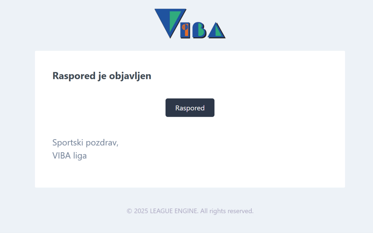 Obaveštenje o tehničkom problemu sa e-mail notifikacijama