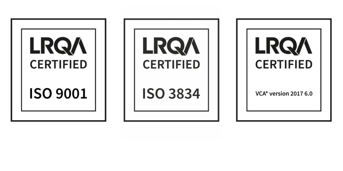 ISO 9001 ISO 3834 VCA Tuinte