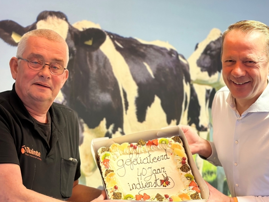 Collega Wim 40 jaar bij het bedrijf