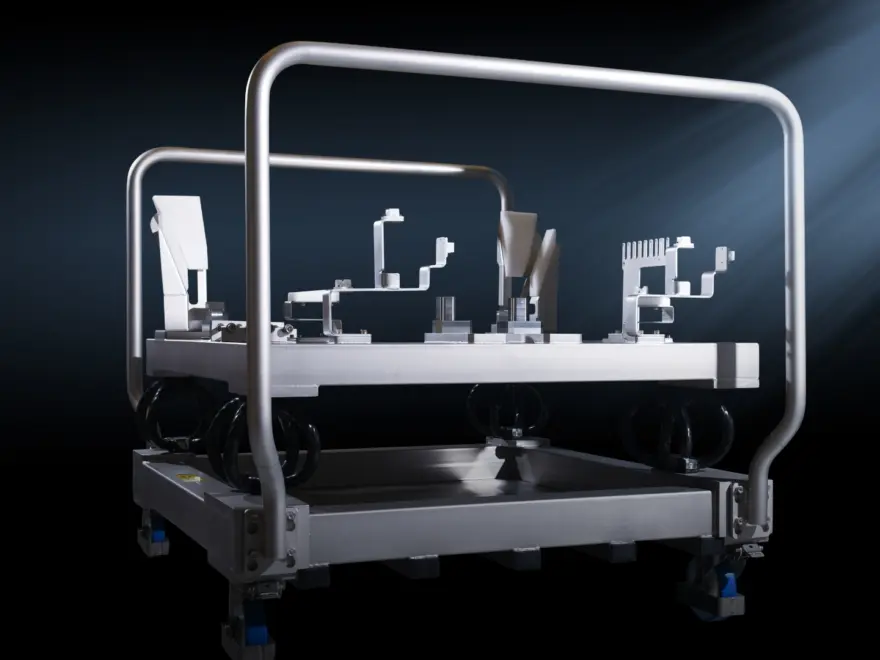 Transport tool uit RVS en aluminium voor de semicon