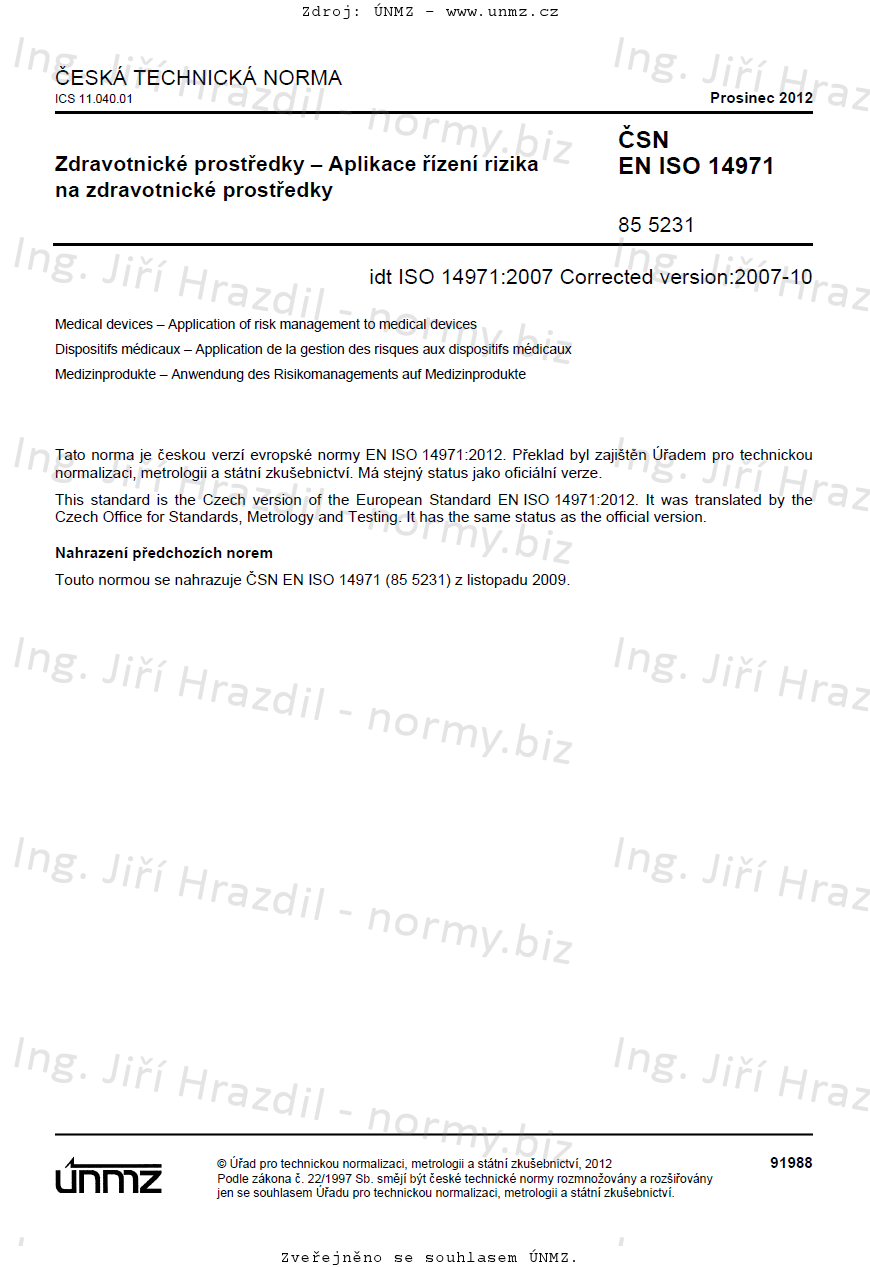 Norma Uni En Iso 14971 Medical Devices