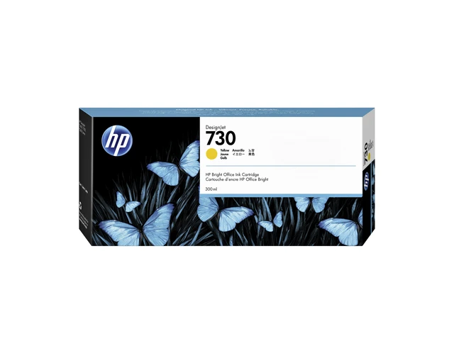 HP Inktcartridge 730 Y Geel 300ml
