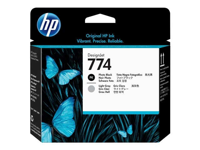 HP Printkop 774 PBK/LGY Foto Zwart/Licht Grijs