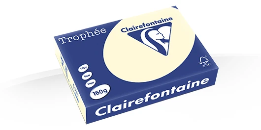 Gekleurd Papier 160gr A4 297 x 210 mm Creme FSC pk/250vel
