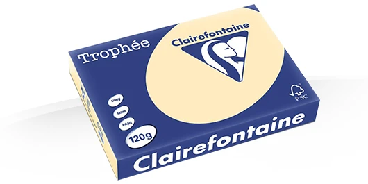 Gekleurd Papier 120gr A4 297 x 210 mm Chamois FSC pk/250vel