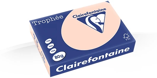 Gekleurd Papier 80gr A3 420 x 297 mm Zalm FSC pk/500vel