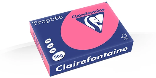 Gekleurd Papier 80gr A4 297 x 210 mm Fuchsia FSC pk/500vel