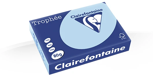 Gekleurd Papier 80gr A4 297 x 210 mm Blauw FSC pk/500vel
