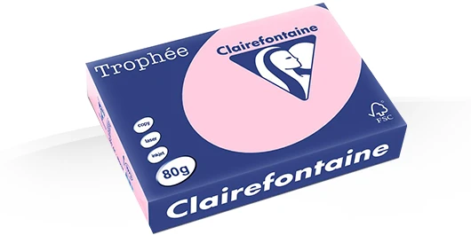 Gekleurd Papier 80gr A3 420 x 297 mm Roos FSC pk/500vel