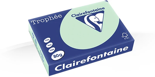 Gekleurd Papier 80gr 4-Gts A4 297 x 210 mm Groen FSC pk/500vel