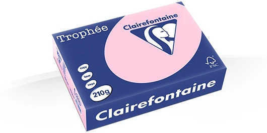 Gekleurd Papier 210gr A4 297 x 210 mm Roos FSC pk/250vel