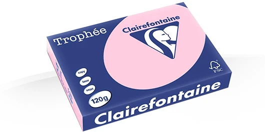 Gekleurd Papier 120gr A4 297 x 210 mm Roos FSC pk/250vel