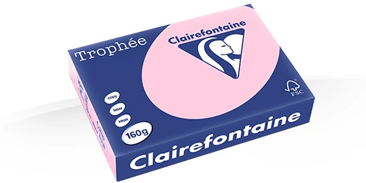 Gekleurd Papier 160gr A4 297 x 210 mm Roos FSC pk/250vel