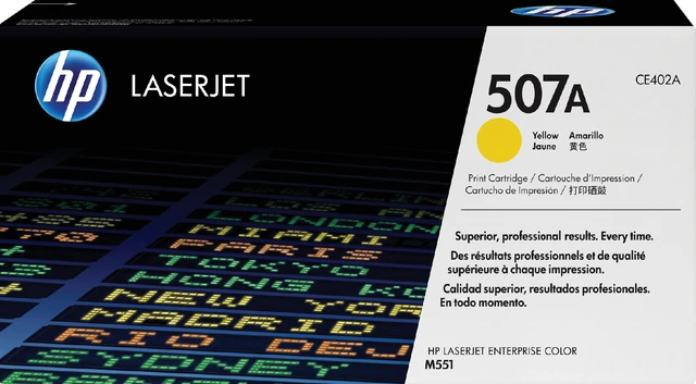 HP Tonercartridge 507A Y Geel