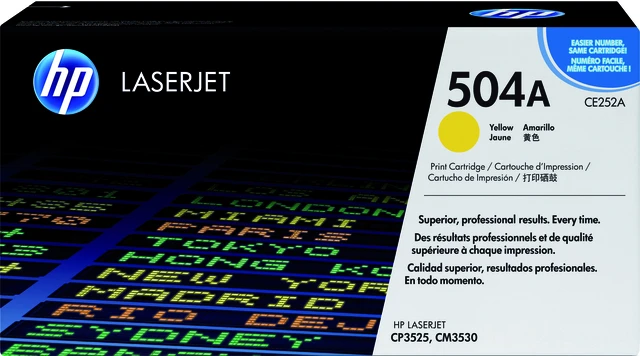 HP Tonercartridge 504A Y Geel