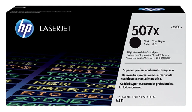HP Tonercartridge 507X BK Zwart