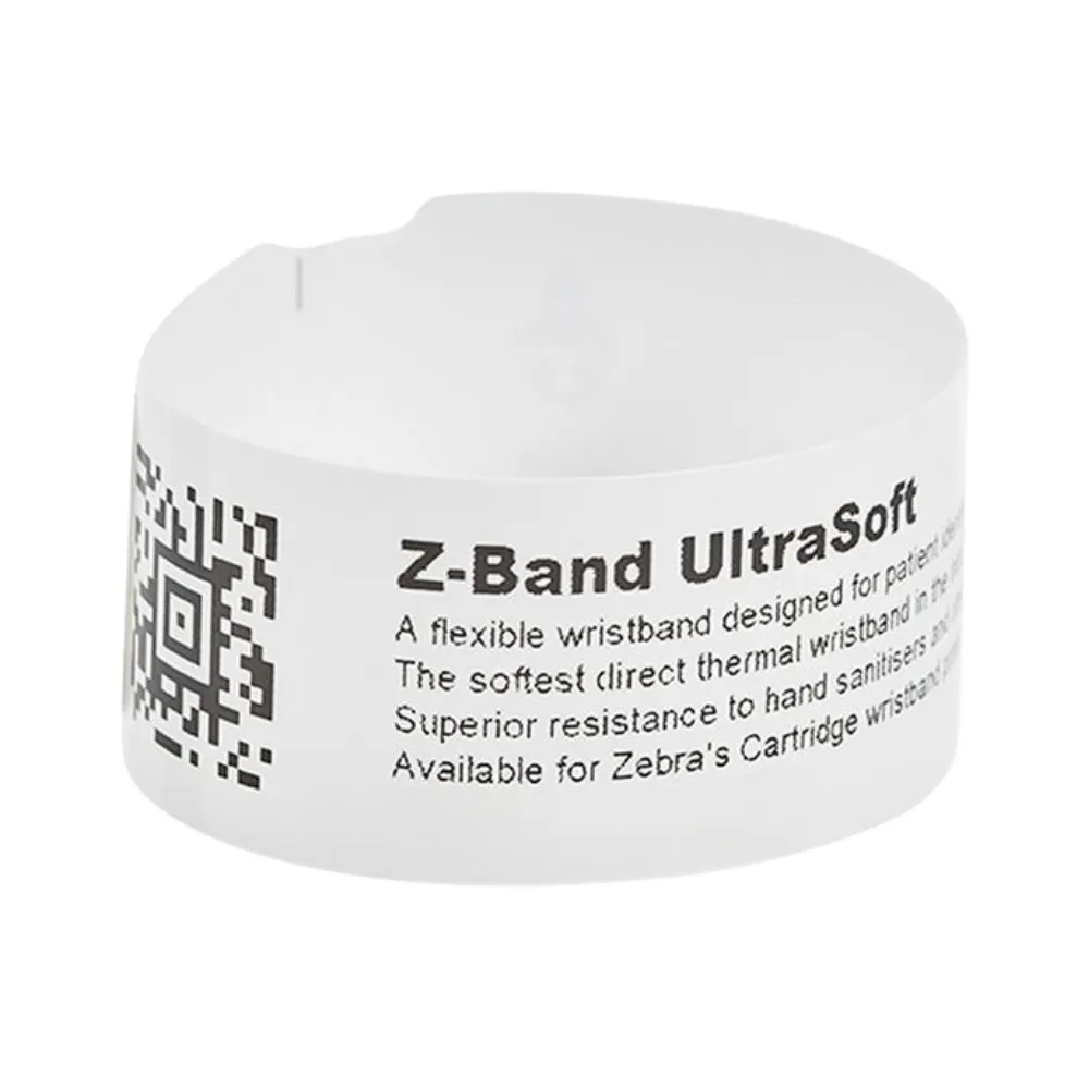 Zebra Polsband Z-Band Ultrasoft 25 x 279 mm Wit ds/175x6rol